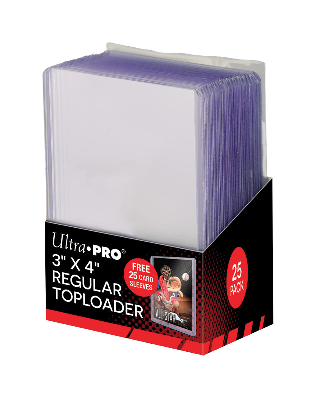 

Аксессуары Ultra Pro Toploaders: 3" X 4" Clear w/ Card Sleeves - Yu-Gi-Oh! Size (25ct)