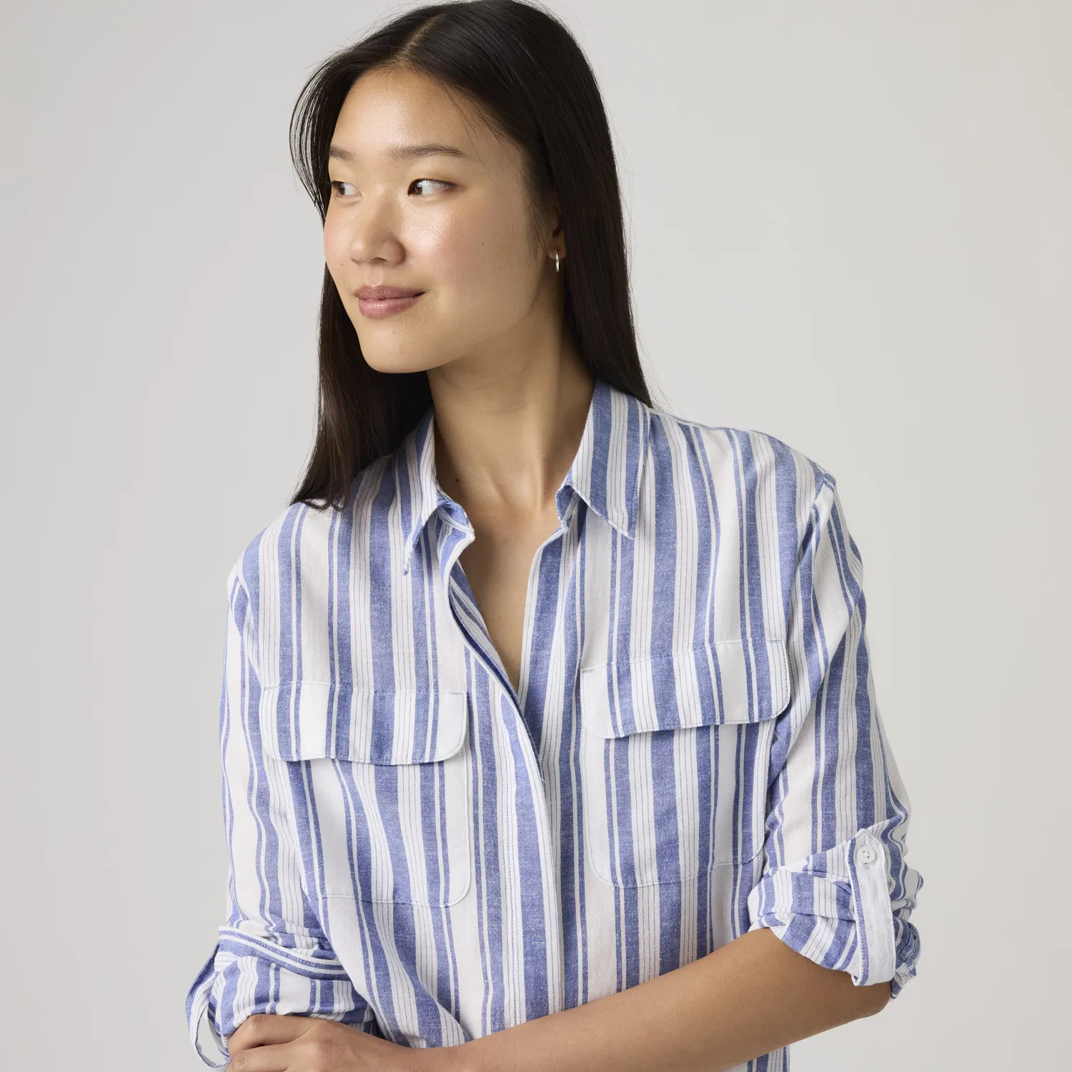 Рубашка из льна Elaine Utility Levi's, Blue — фото 2