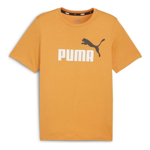 

Футболка ess+ 2 col logo t-shirt 'orange' Puma, оранжевый