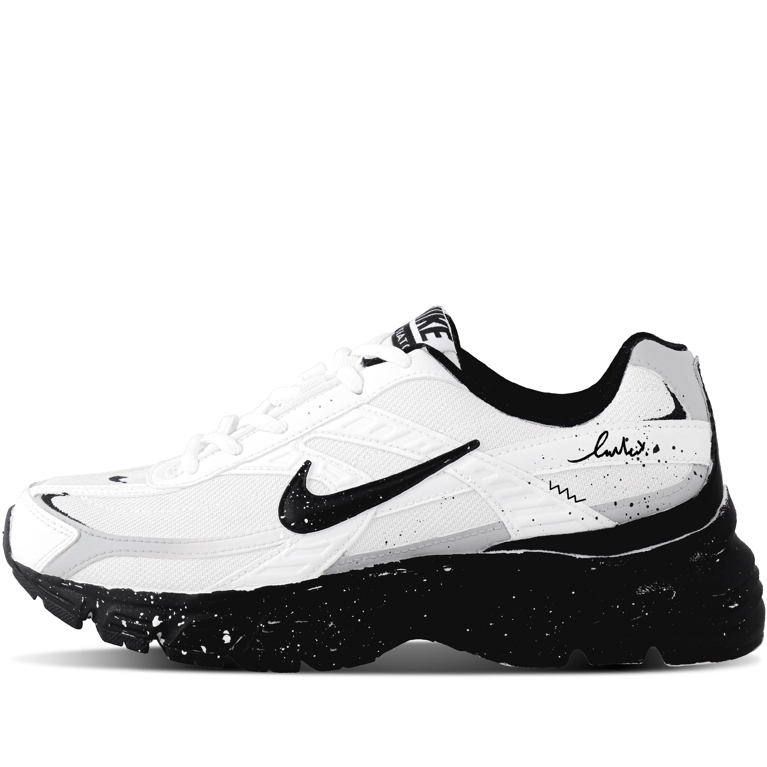 

Nike Инициатор амортизация, дышащие, поддерживающие низкие кроссовки Casual City Commute Running Shoes Unisex черный белый