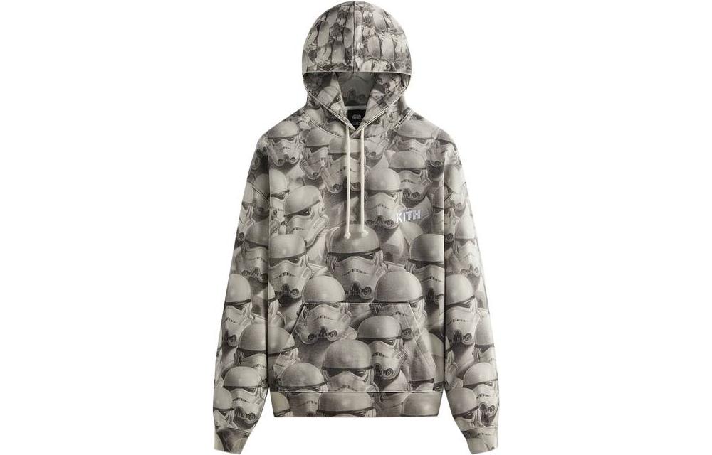 

Винтажный худи KITH Звездные Войны Штурмовик Серый Белый