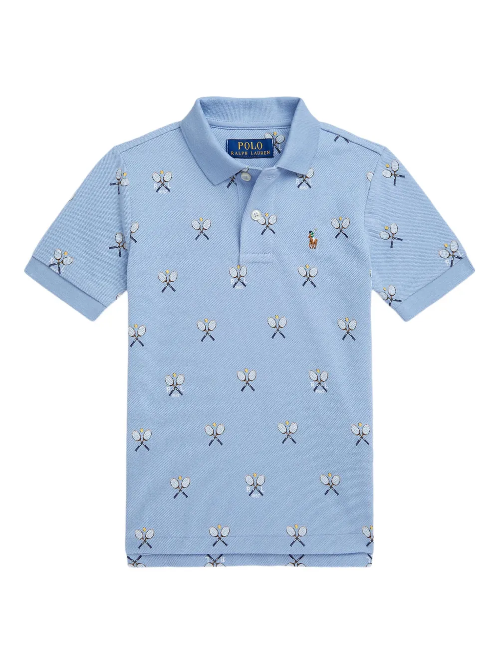 

Рубашка поло с вышивкой Polo Pony POLO RALPH LAUREN KIDS, синий