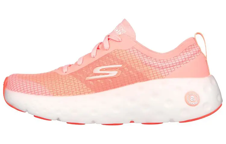 

Кроссовки женские Max Cushioning Low-top розовые/белые Skechers