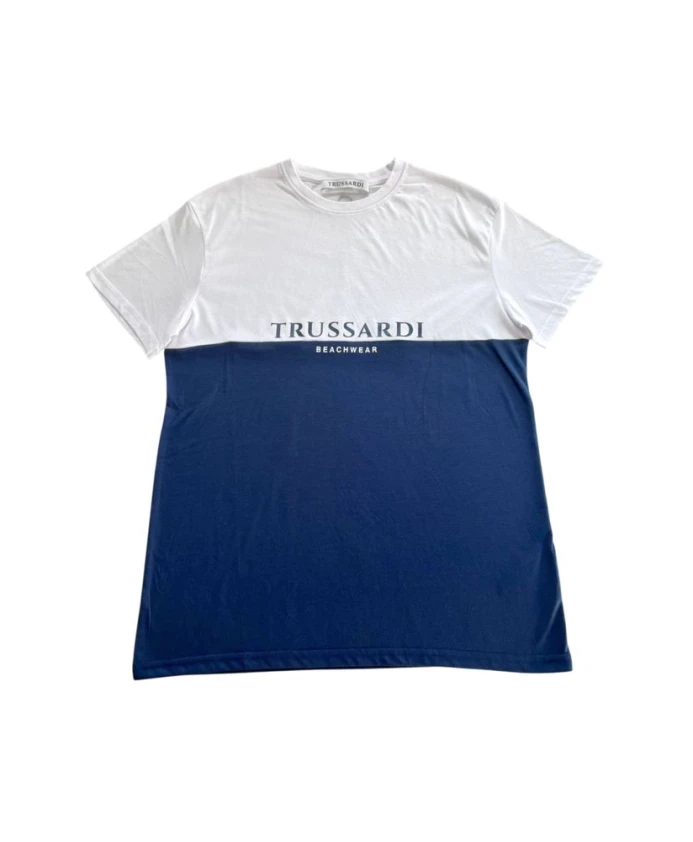 

Синяя мужская пляжная футболка Trussardi, синий