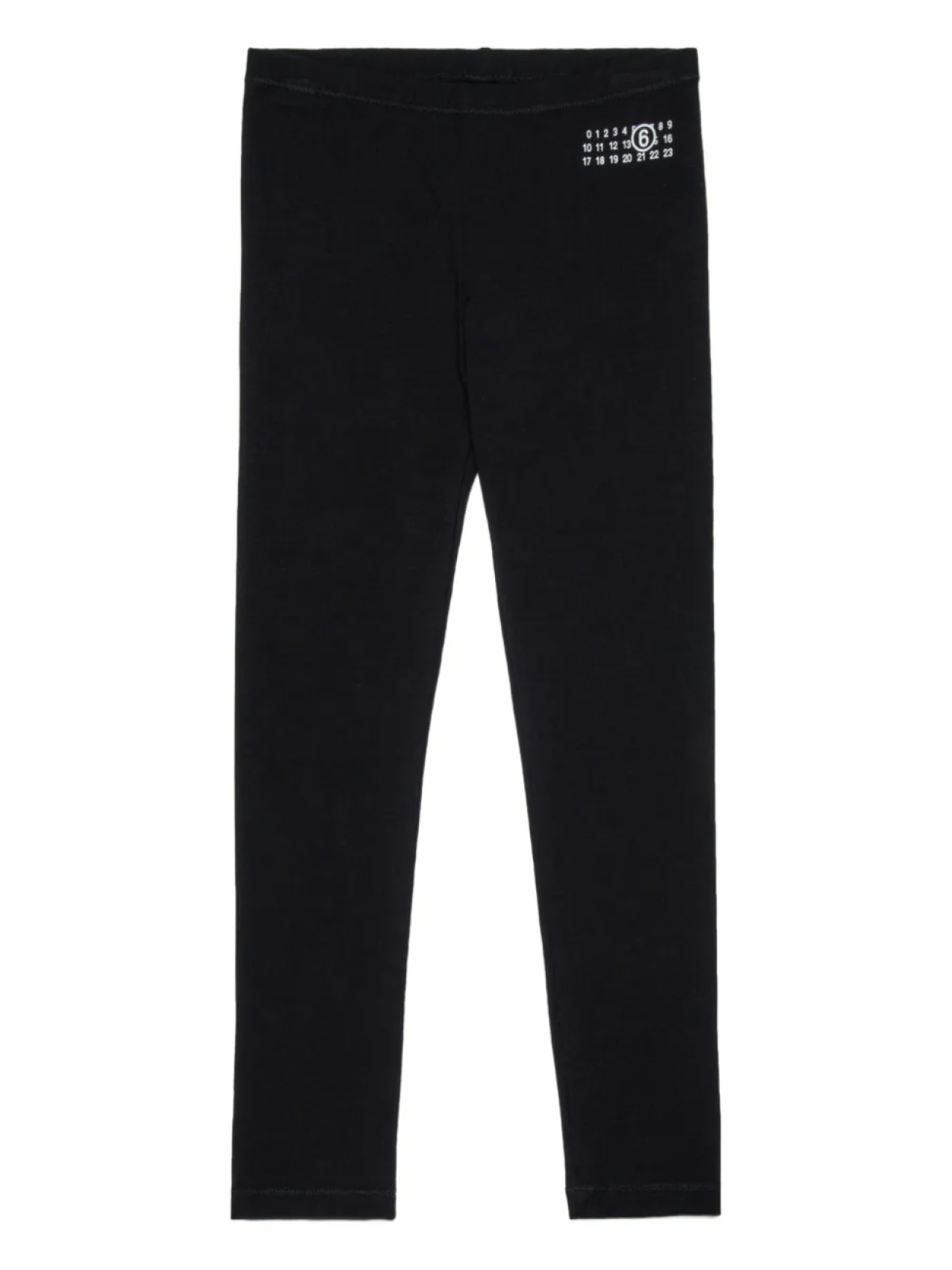 

MM6 Maison Margiela Kids леггинсы с логотипом Numbers, черный