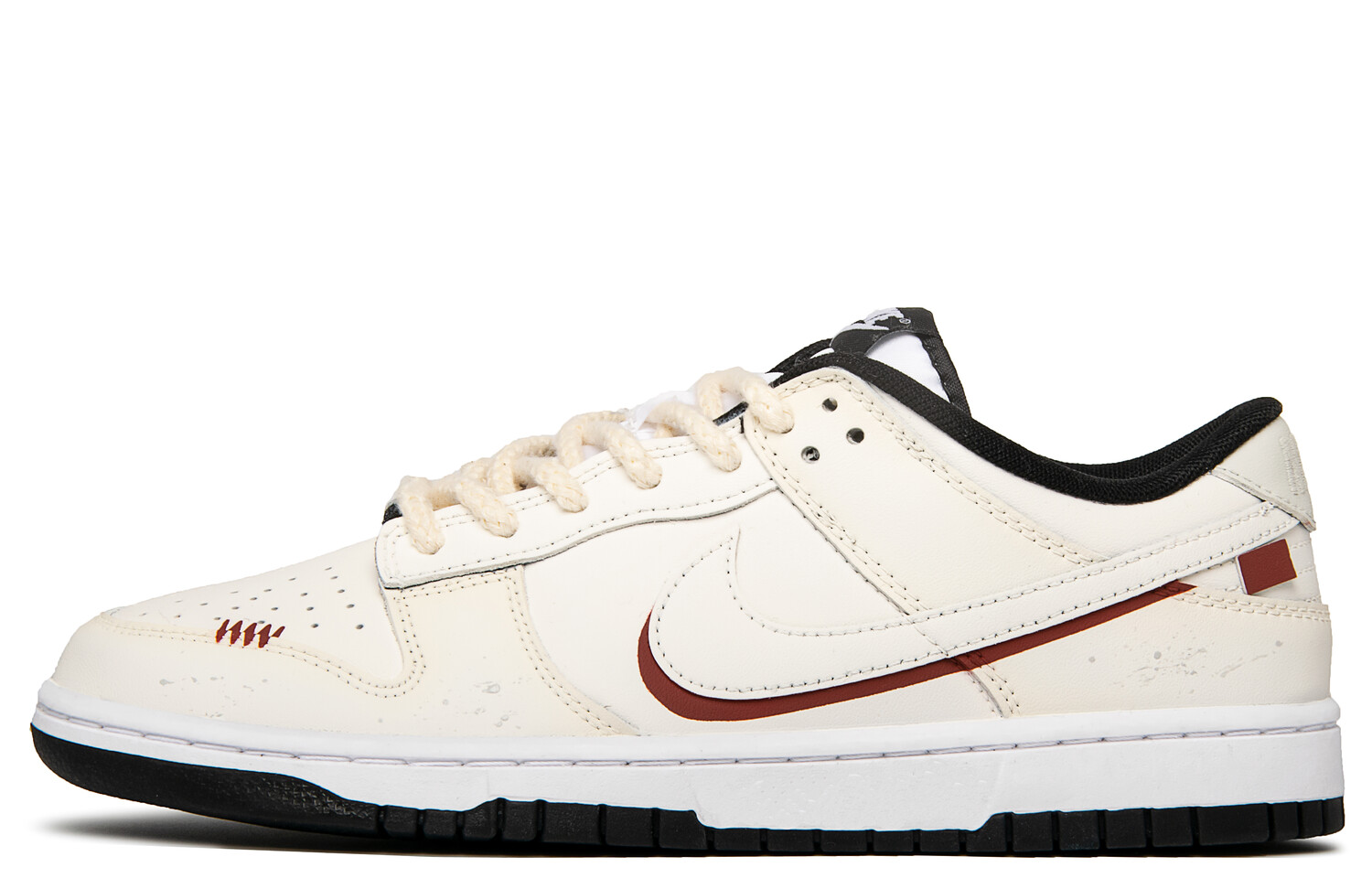 

Кроссовки Nike Dunk Skateboarding Shoes Men Low-top Beige/Red, бежевый/красный