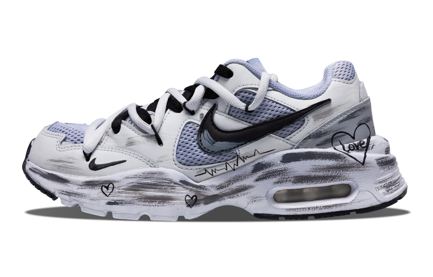 

Кроссовки Air Max Fusion женские с низким верхом, черные Nike