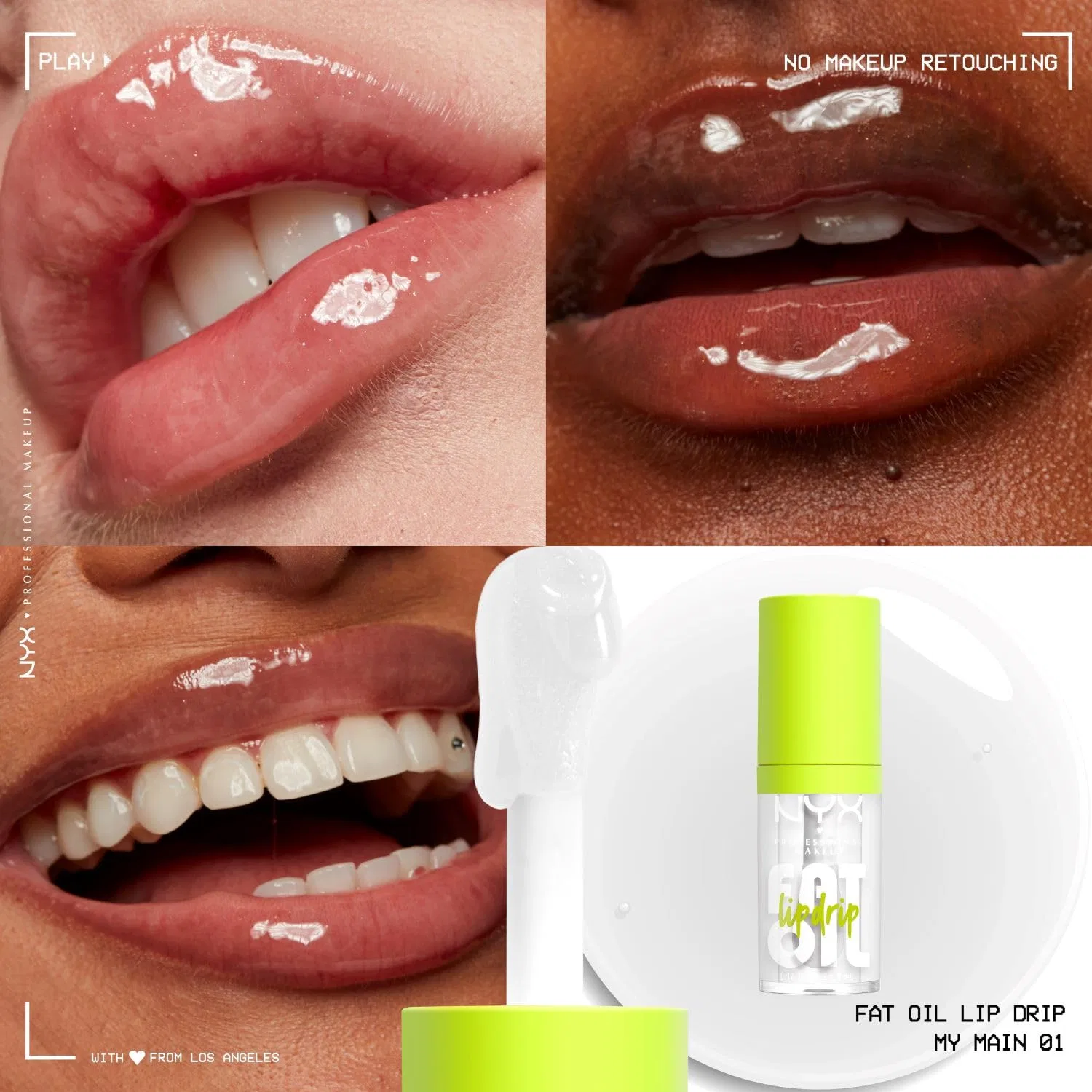 Набор увлажняющих блесков для губ «Fat Oil Lip Drip» от NYX Professional Makeup (4 штуки) Nyx Professional Makeup, Select Colour Name — фото 2