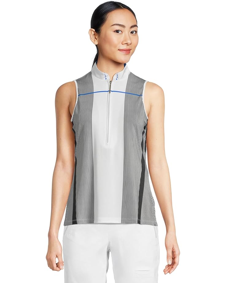 

Топ Jamie Sadock C'est La Vie Striped Sleeveless Top, цвет Electric Blue
