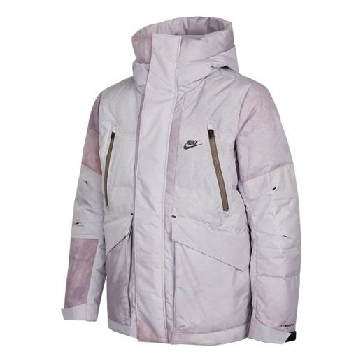 

Пуховик Nike Sportswear Storm-FIT City Series Hooded Down Jacket 'Grey Lilac', серый