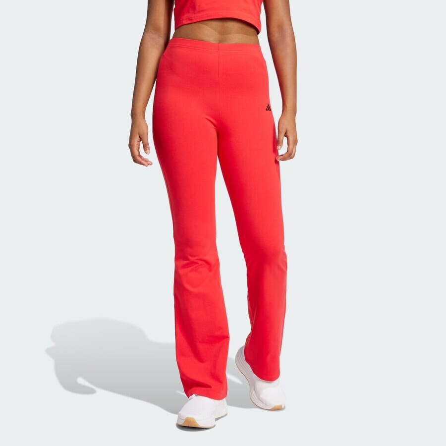 Длинные брюки ADIDAS SPORTSWEAR Flared Workout Pants Essentials, красный — фото 2