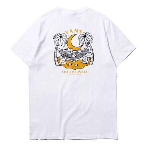 

Футболка Men's Vans Cartoon Printing Round Neck Short Sleeve White, белый
