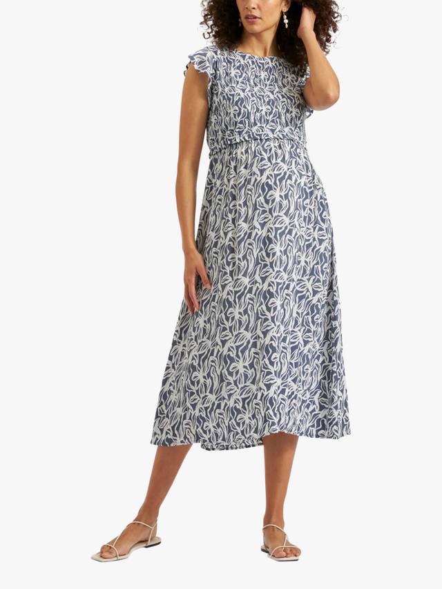 

Платье для беременных и кормящих с принтом edie Ripe, цвет Indigo/White