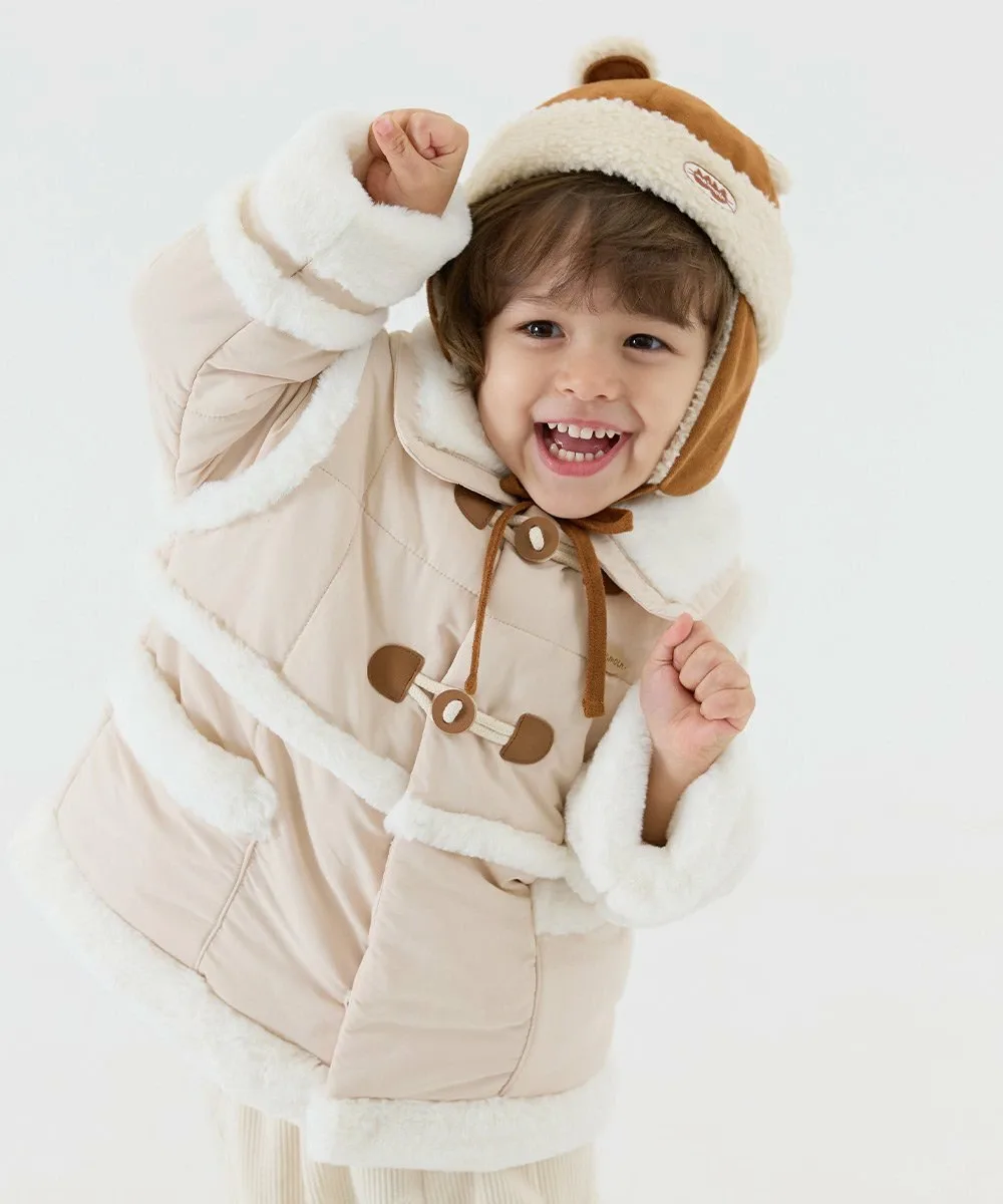Пальто с подкладкой из искусственного меха Moimoln, Beige