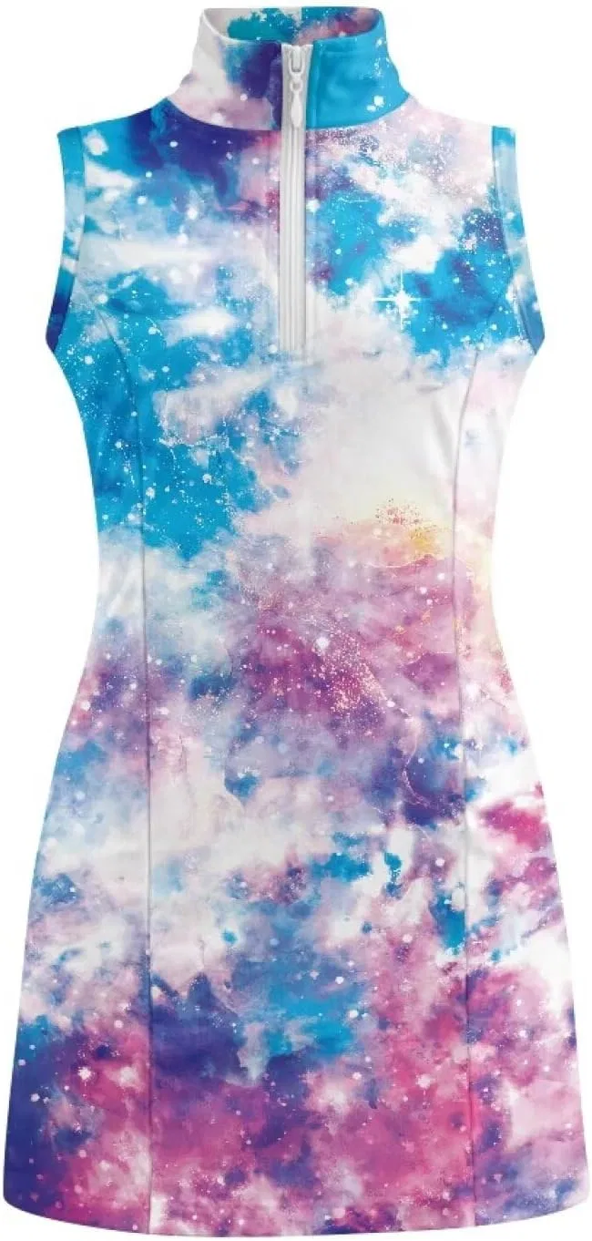 Платье теннисное для девочек с карманами, Galaxy Camo Print, Boatee — фото 4