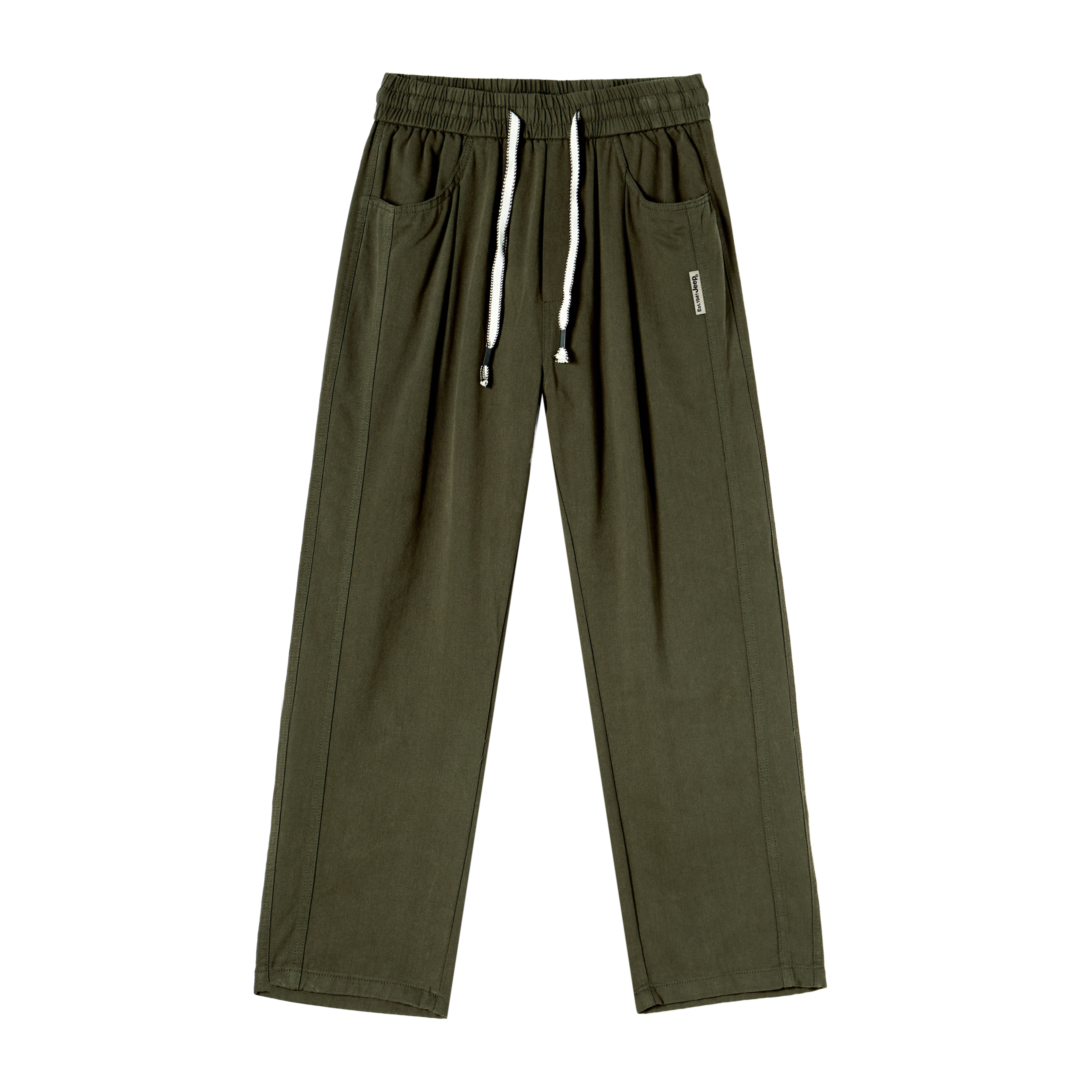 

Повседневные брюки Unisex Moderate Straight Fit Jeep, maillard style army зеленый