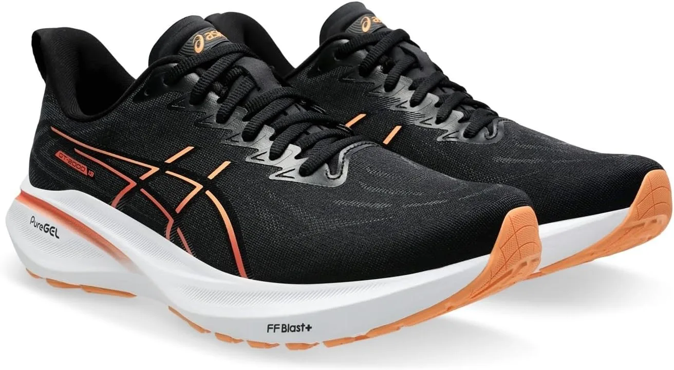 Мужские беговые кроссовки ASICS GT-2000 13, черный/оранжевый — фото 4