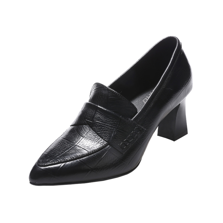 Туфли на высоком каблуке 6,5 см, женские Devanro, Black