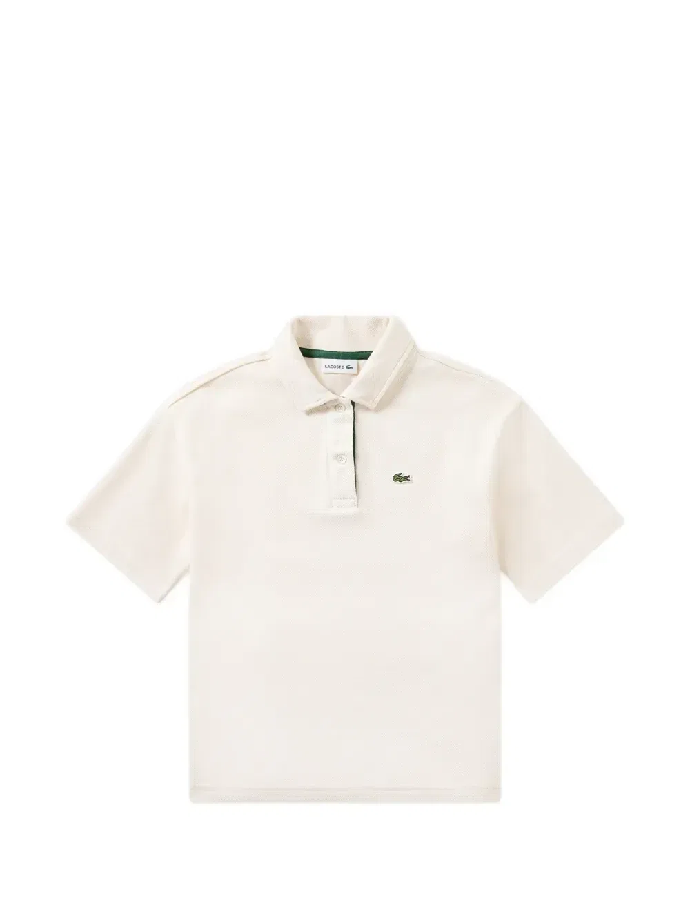 Поло с короткими рукавами Lacoste Kids, бежевый