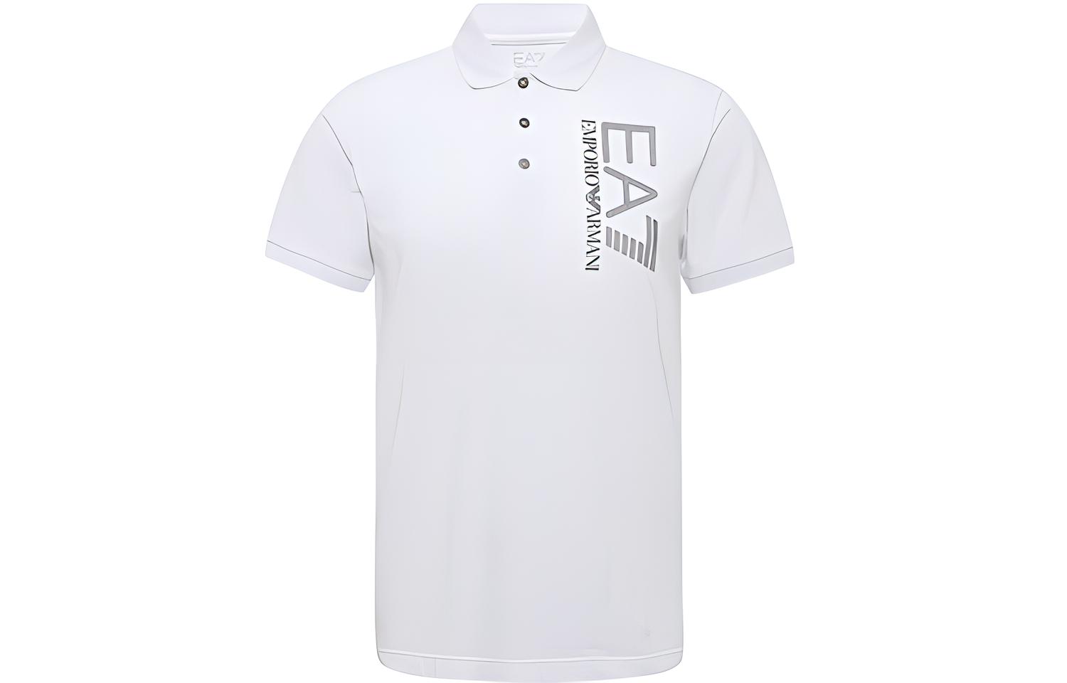 

Футболка поло EMPORIO ARMANI мужская белая