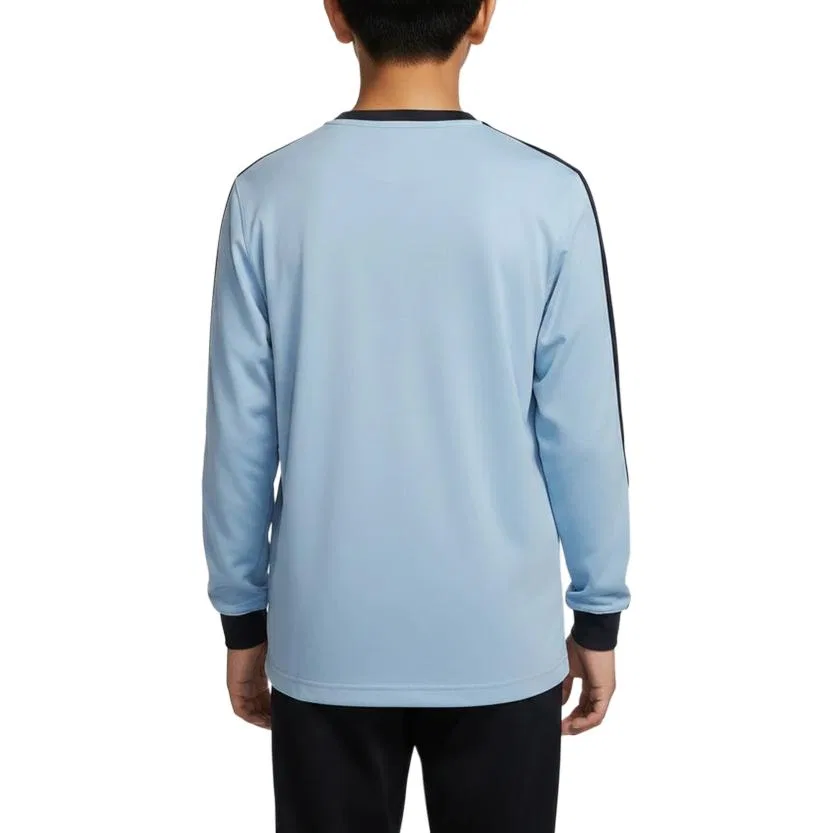 Футболка детская хлопковая Crew Neck Adidas синяя — фото 3