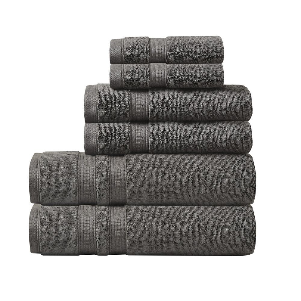 

Beautyrest Plume Набор хлопковых антимикробных полотенец из 6 предметов, цвет Charcoal