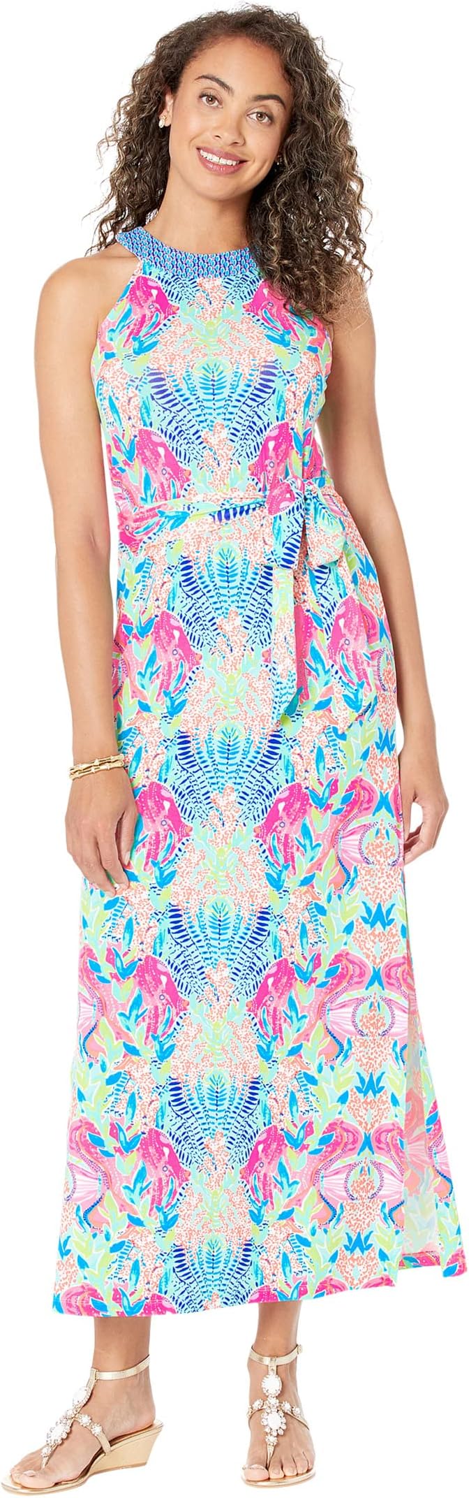 

Платье Lilly Pulitzer Monterrey Maxi Dress, цвет Multi Reeflections