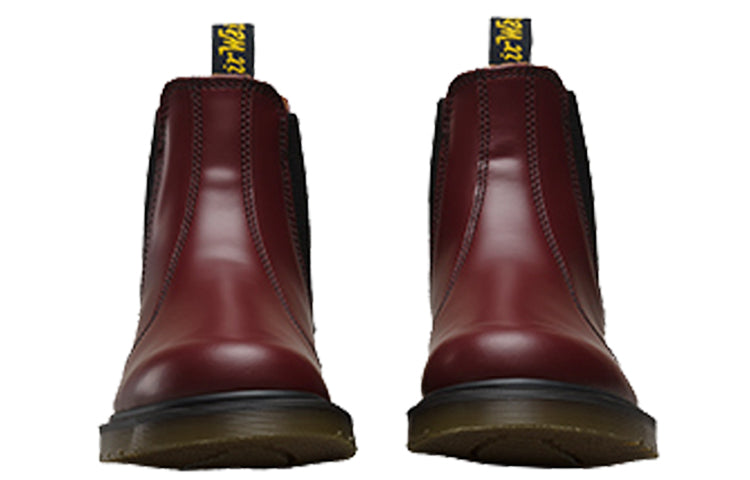 Мужские ботинки челси Dr.Martens 2976 из гладкой кожи, вишнево-красный — фото 3