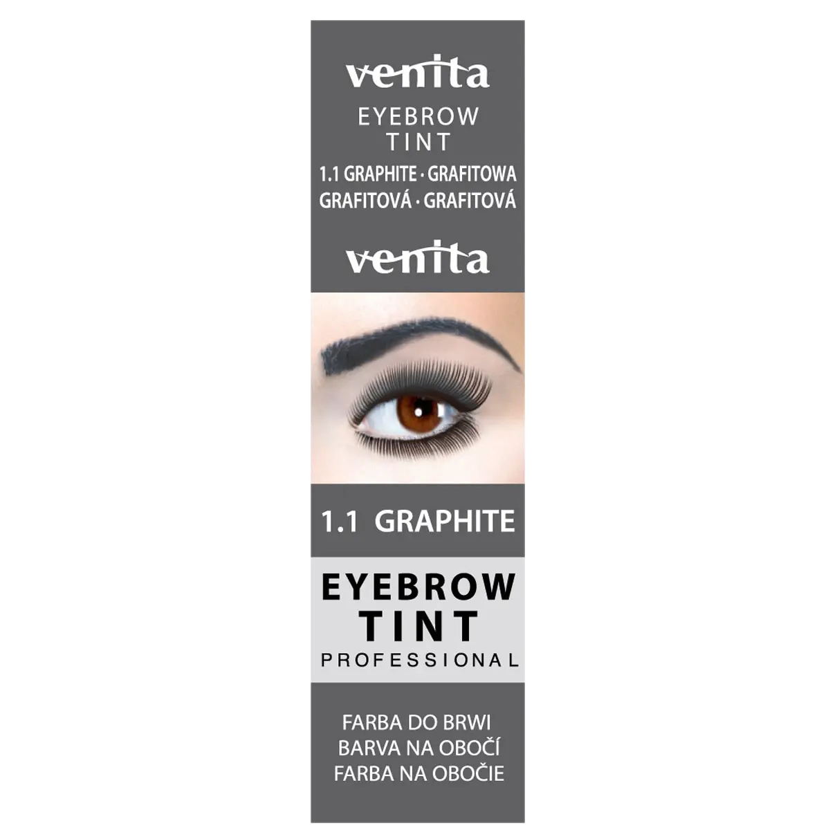 

Графитовая хна для бровей Venita Eyebrow Tint, 1 шт.