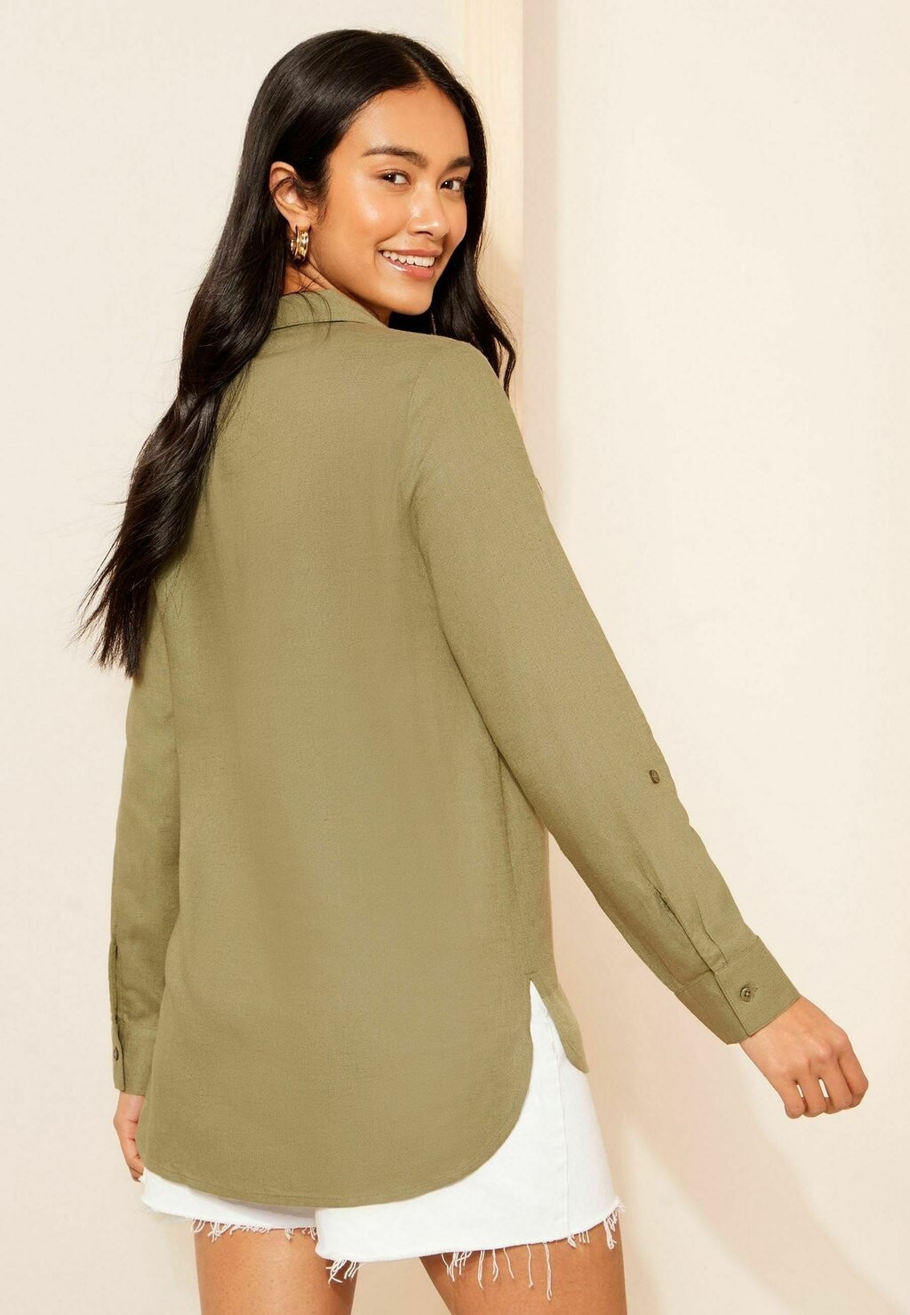 

Рубашка-блузка LONG SLEEVE THROUGHWITH- REGULAR FIT Friends Like These, зеленый