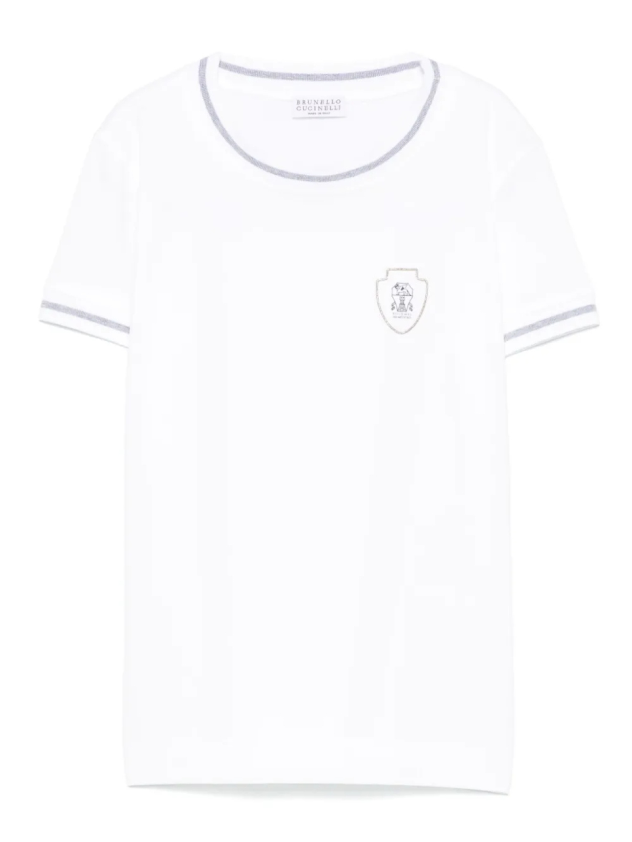 

Футболка с логотипом Brunello Cucinelli Kids, белый