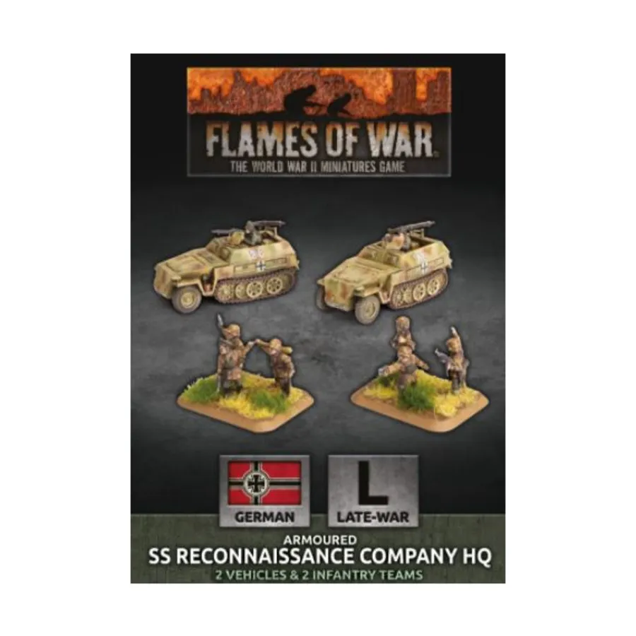 

Штаб бронетанковой разведывательной роты СС, Flames of War - WWII - German - Vehicles (4th Edition)