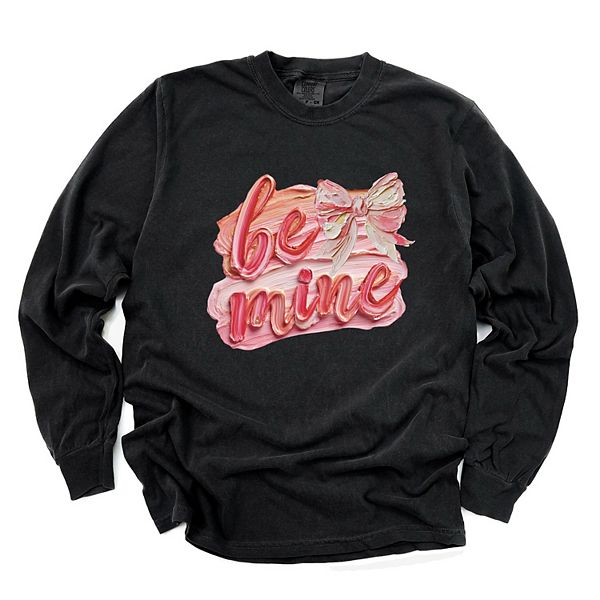 

Футболка Be mine с длинным рукавом и принтом, окрашенная в стиле garment dyed Simply Sage Market, Black, Черный, Футболка Be mine с длинным рукавом и принтом, окрашенная в стиле garment dyed Simply Sage Market, Black