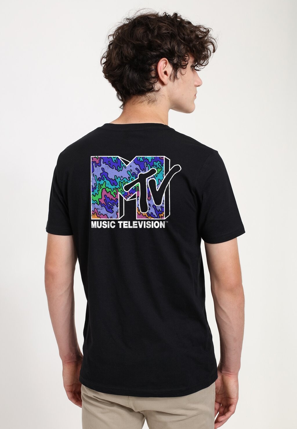 

Футболка с принтом MTV RIPPLE LOGO Henry Tiger, черный
