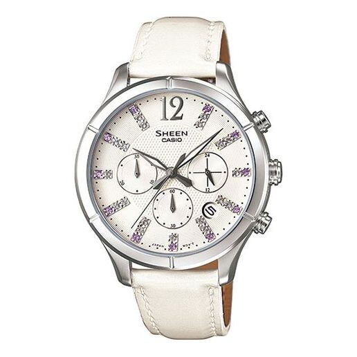 

Часы CASIO SHEEN Series Scale SHE-5020L-7A White Analog, белый, Серый, Часы CASIO SHEEN Series Scale SHE-5020L-7A White Analog, белый