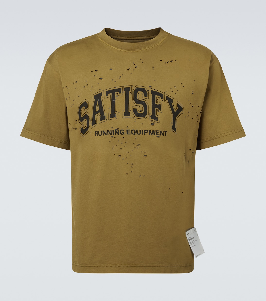 

Футболка из хлопкового джерси с принтом MothTech Satisfy, Sun Bleached Military Olive