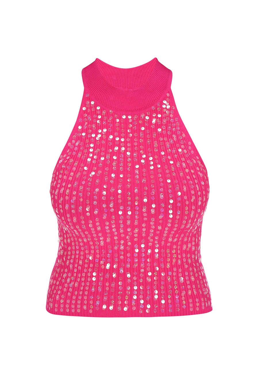 

Вязаный топ faina Comfortable Collection, розовый