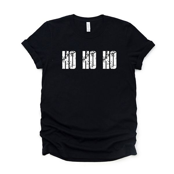 

Футболка с принтом Ho ho ho block distressed Simply Sage Market, Black, Черный, Футболка с принтом Ho ho ho block distressed Simply Sage Market, Black