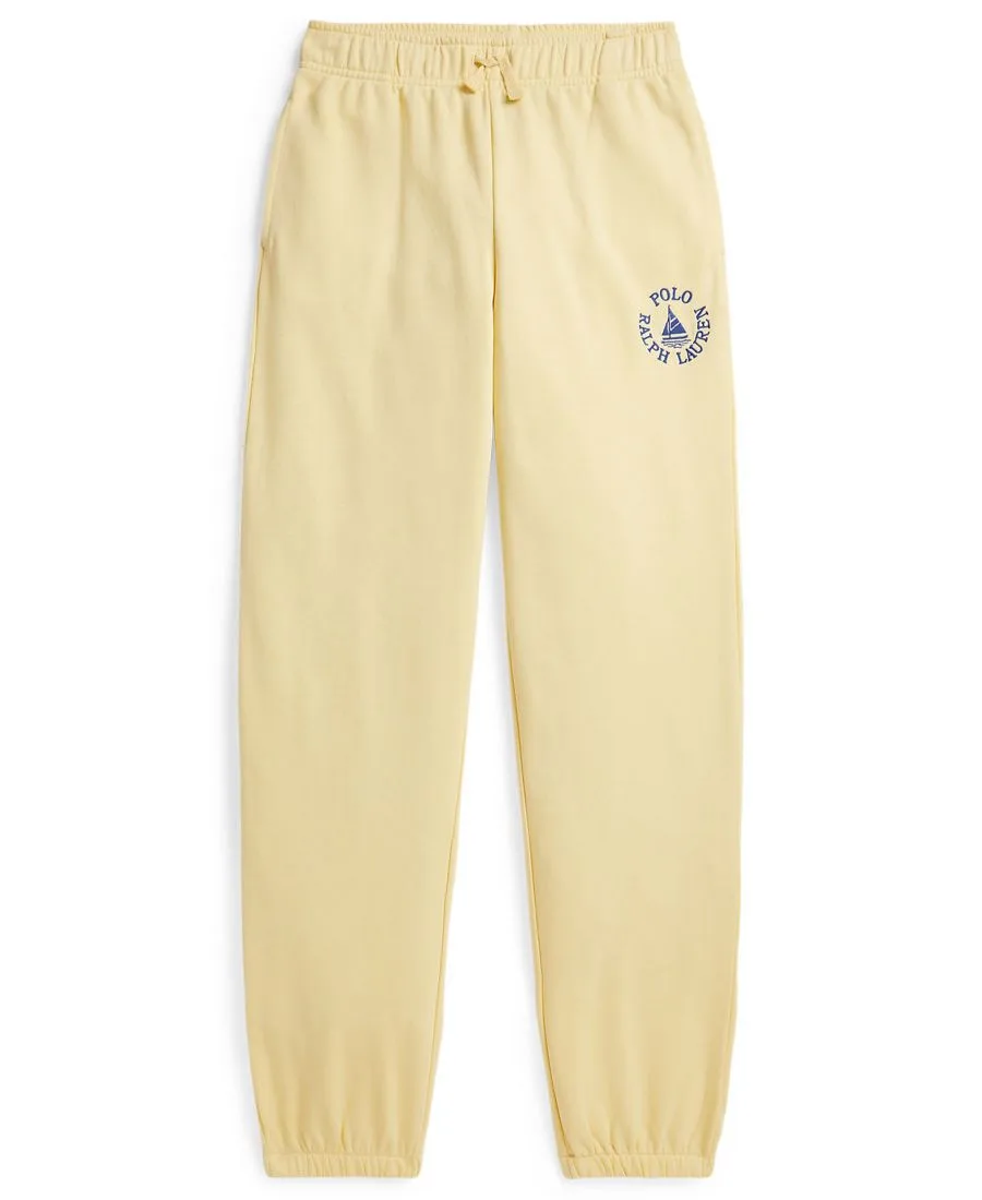 Детские спортивные штаны из французской махровой ткани, размер 8-20 Polo Ralph Lauren, t-bird желтый
