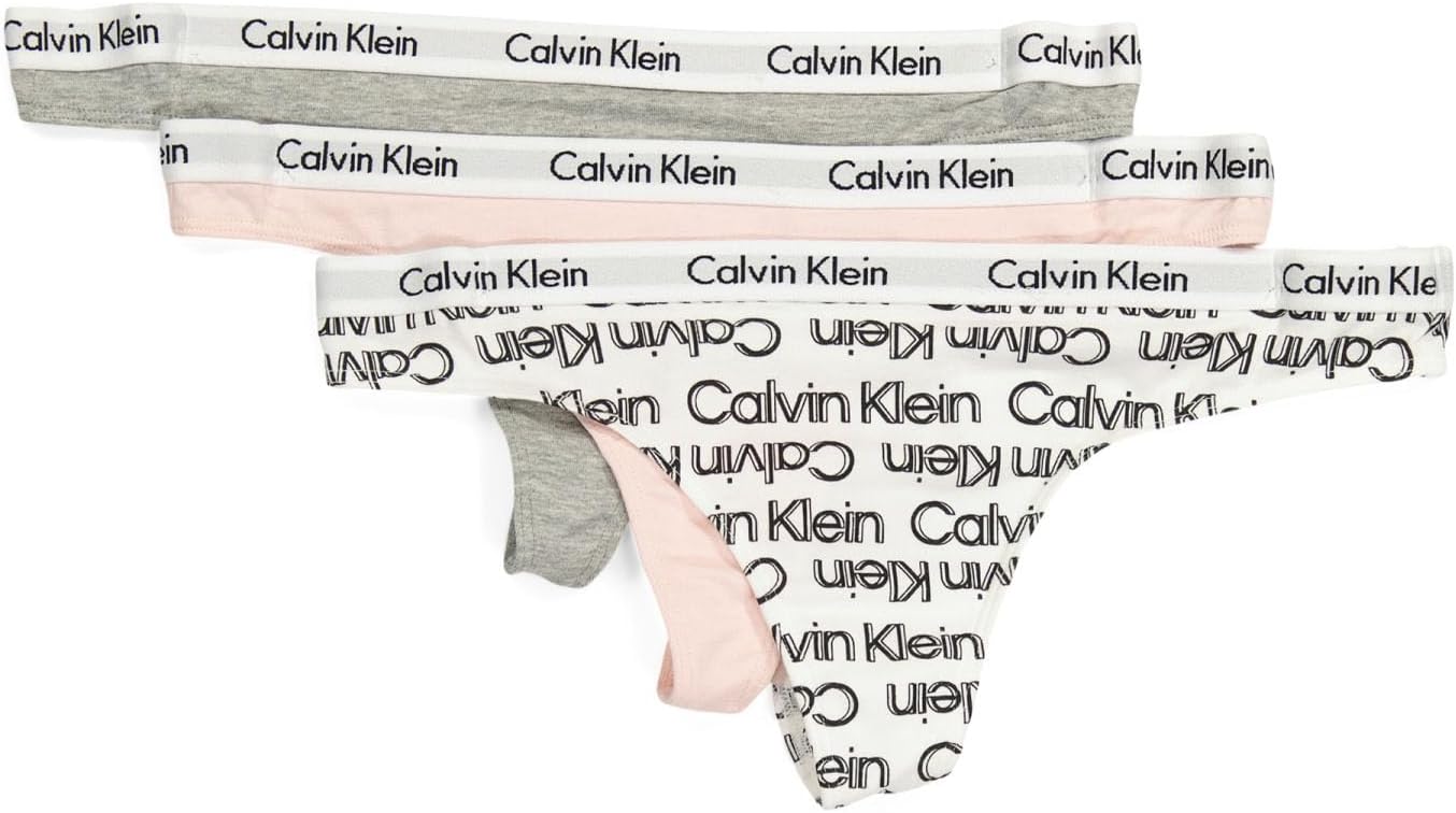 

Женские трусики-стринги Calvin Klein Carousel Logo из хлопка и эластичного хлопка, упаковка, G(Qp1259-111)/P