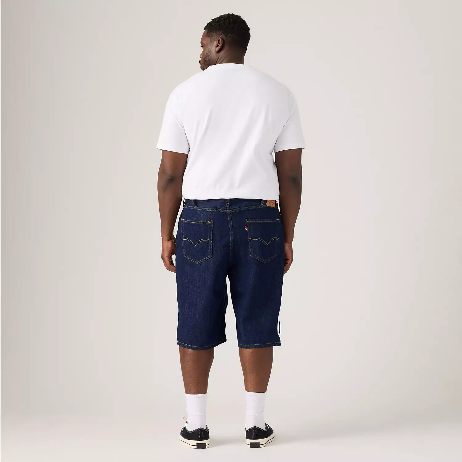 469 свободные мужские шорты 12,5 дюймов (большие и высокие) Levi's, цвет Lazy Short - Dark Wash — фото 4