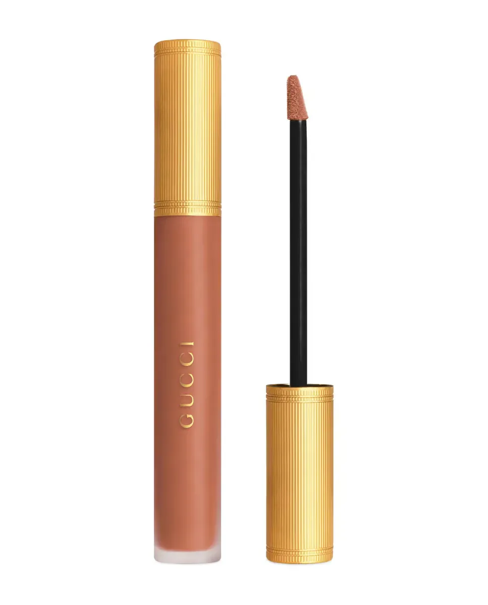 Жидкая помада с матовым мягким финишем Gucci, 315 - May Peach — фото 2