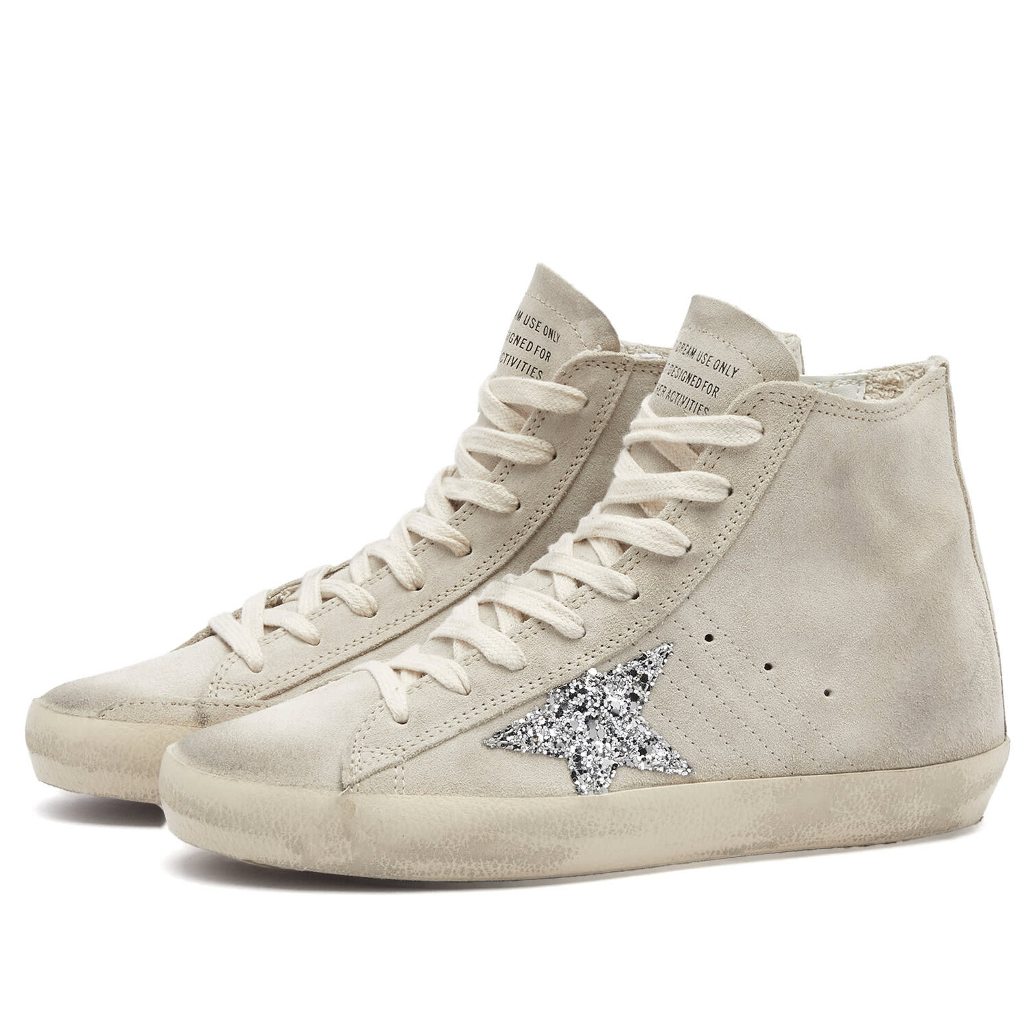 Кроссовки Golden Goose Francy Sneaker, цвет Seedpearl & Silver — фото 2
