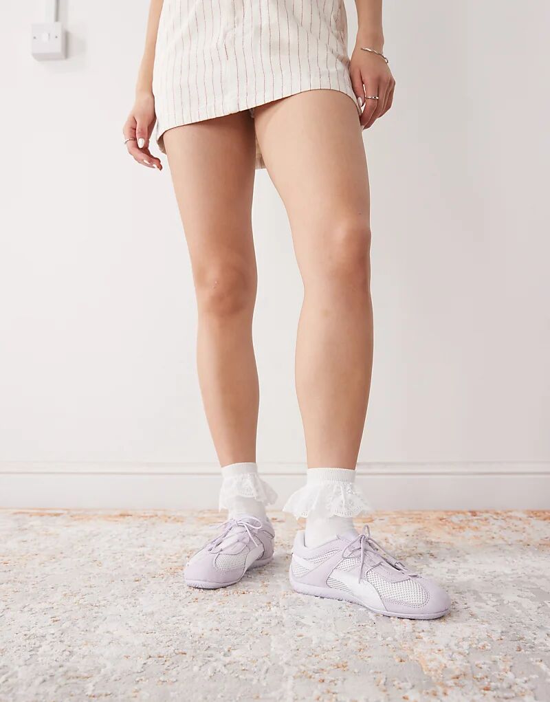 Кроссовки Puma Speedcat GO Mary Jane в сиреневом цвете — фото 3