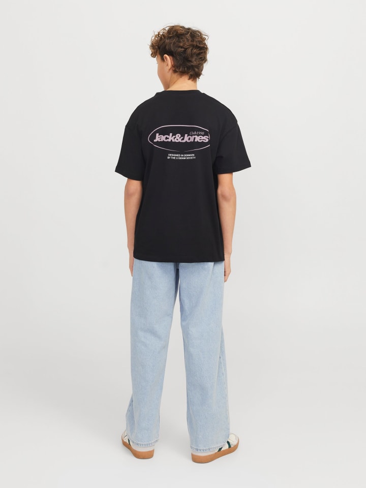 JACK & JONES Junior Свободные джинсы JJIALEX с высокой посадкой, синего цвета — фото 4