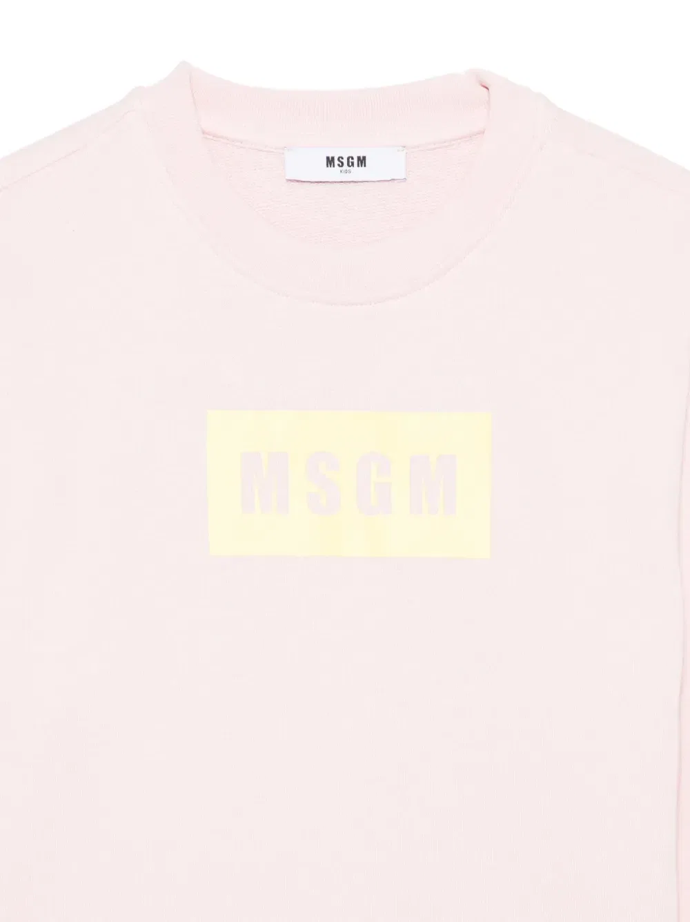 Свитшот с круглым вырезом Msgm Kids, розовый — фото 3