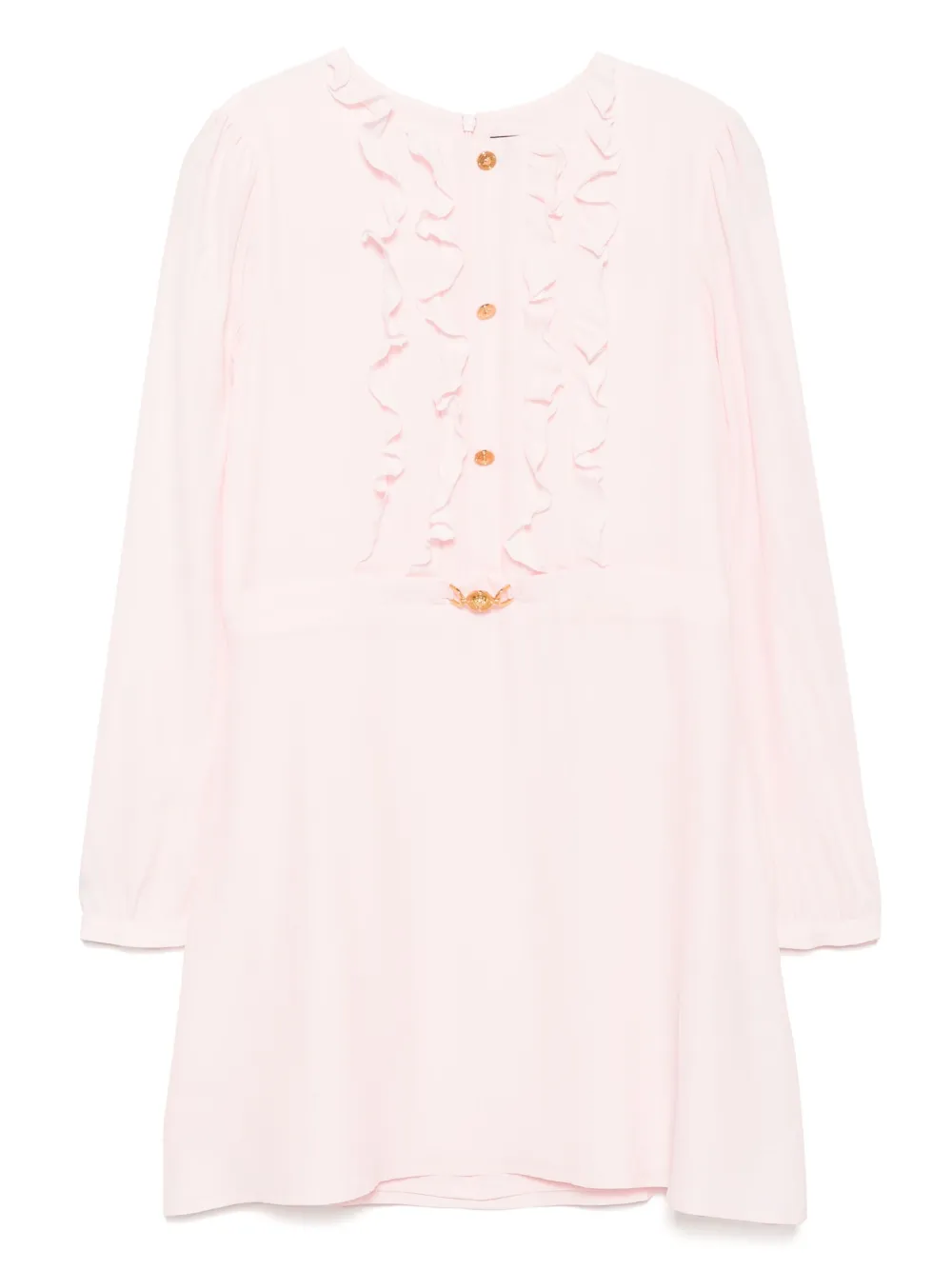 

Платье с длинными рукавами Versace Kids, розовый