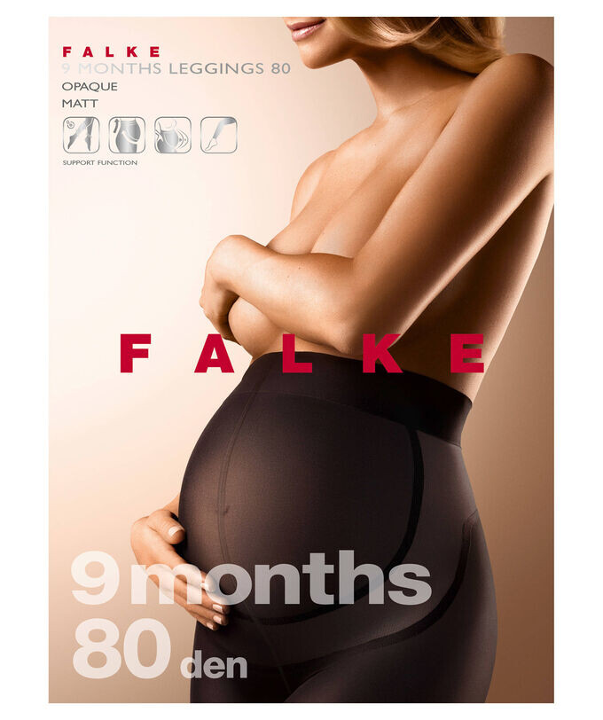 

Леггинсы "9 месяцев 80 ден" - одежда для беременных Falke, черный