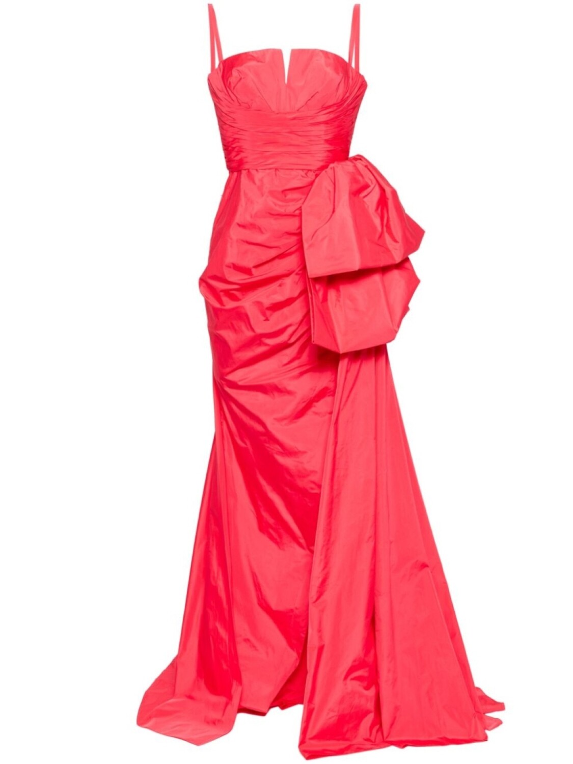 

Zuhair Murad вечернее платье с драпировкой, красный