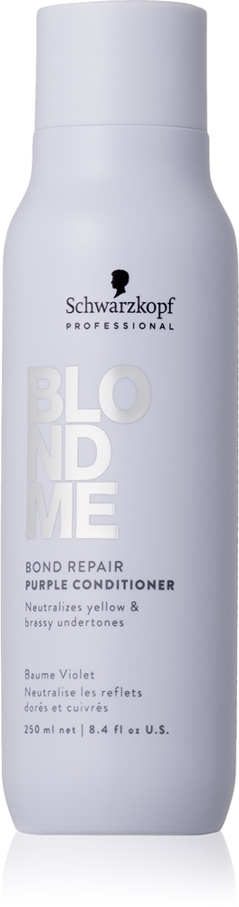 

Кондиционер Blondme Bond Repair Purple Conditioner с фиолетовыми пигментами для светлых волос Schwarzkopf Professional, 250 мл